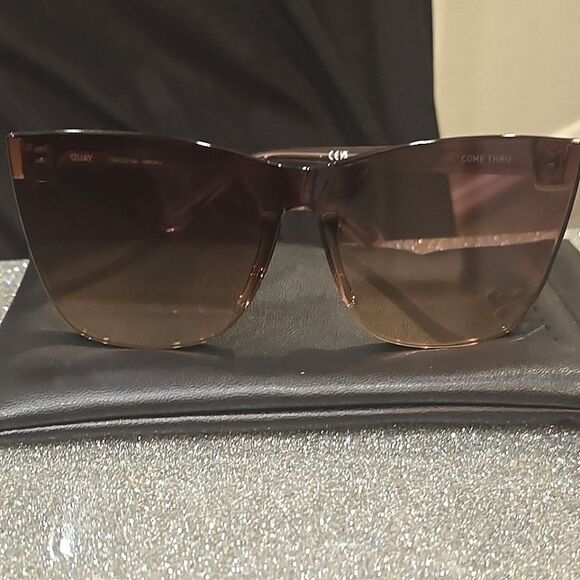 Quay Australia Come Thru 57MM Cat Eye Sunglasses- Doe/Brown Fawn - Picture 6 of 10